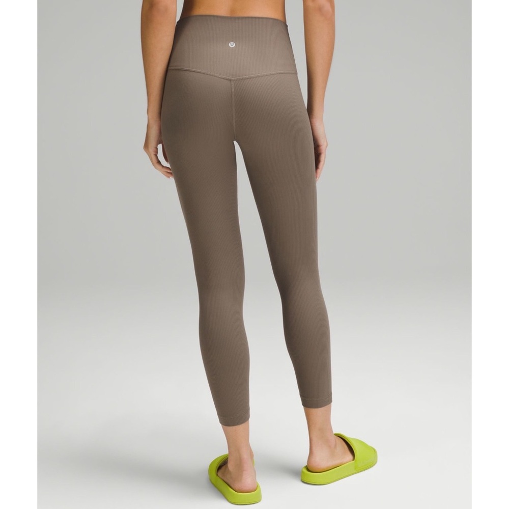 Lululemon Align Ribbed High Rise Pant Leggings Nomad Size 12 NWT